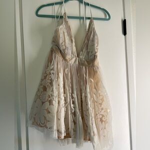 White Mini Dress- Size Small